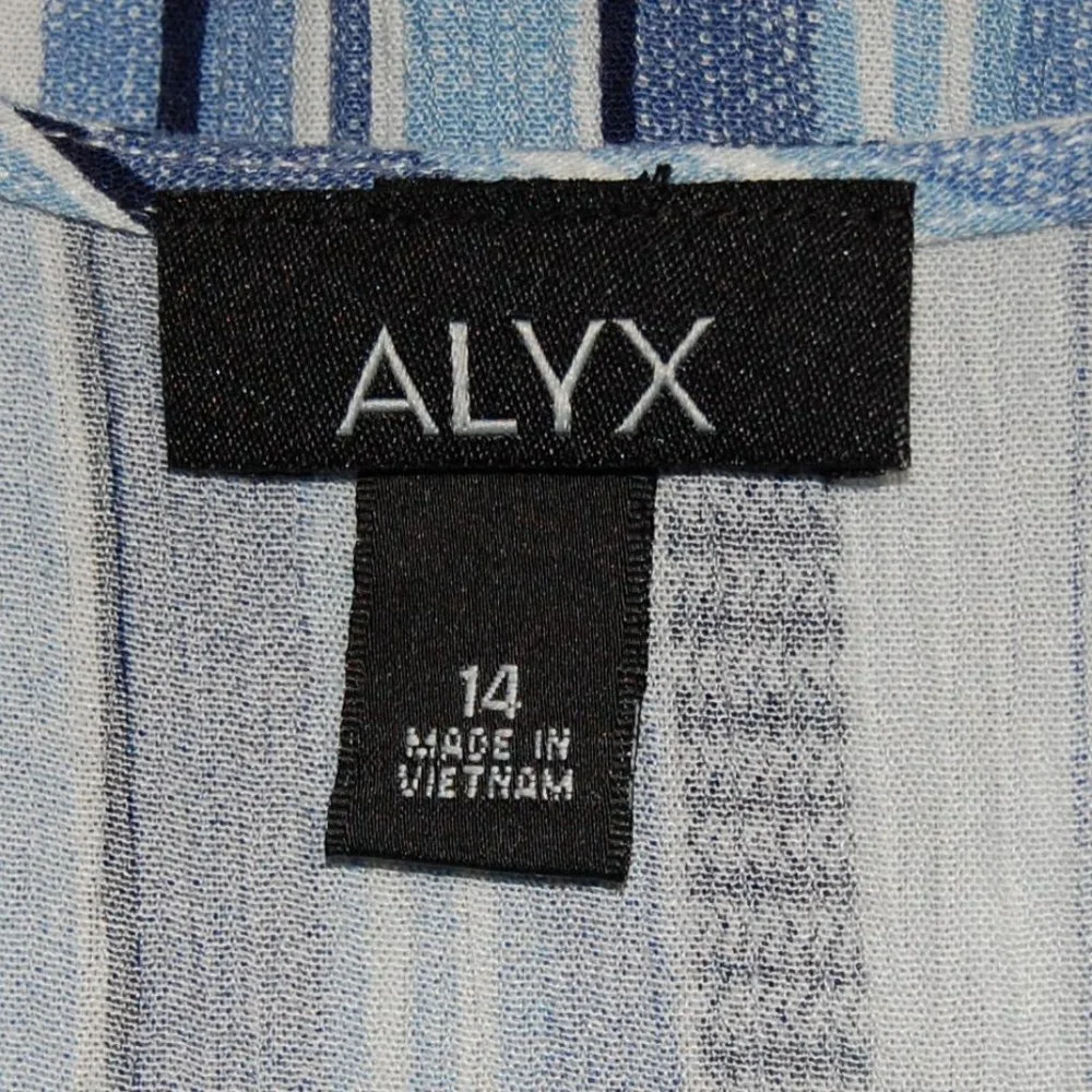 Flowy blue and white striped dress - Picture 7 of 8